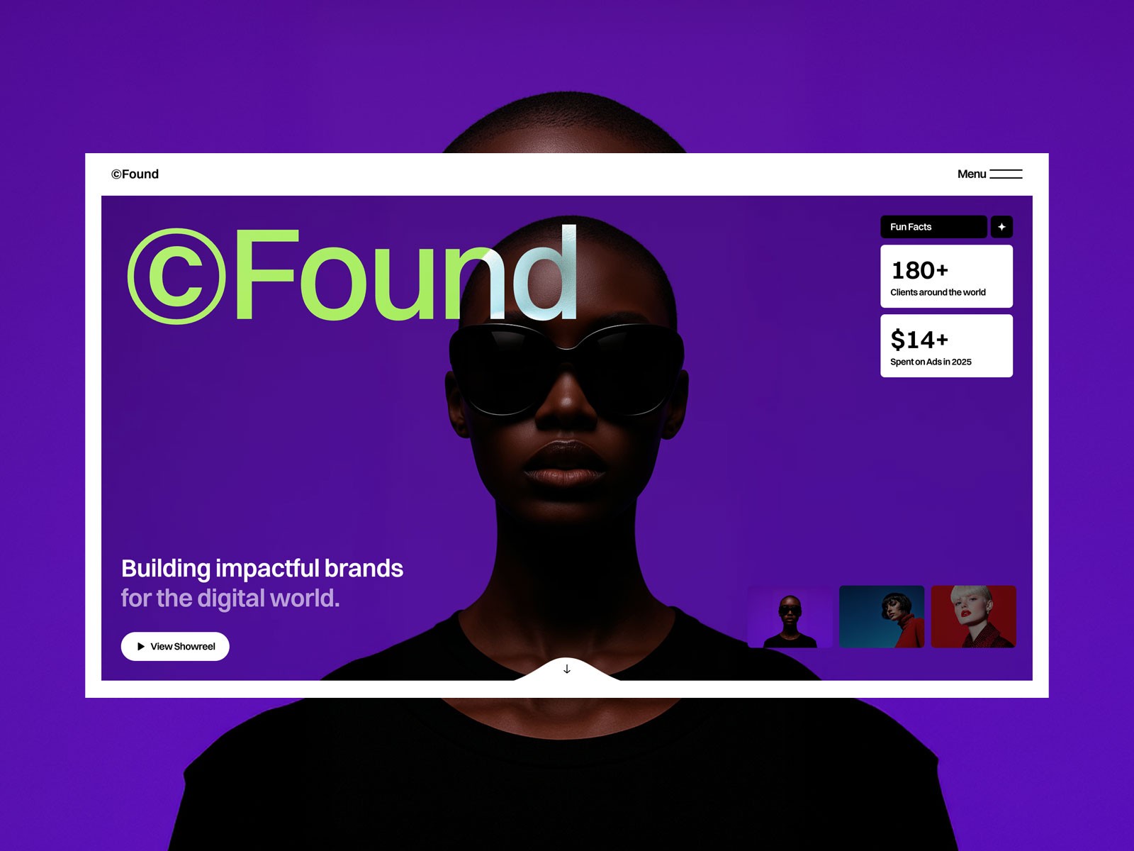 Found X — Free Agency Framer Template preview