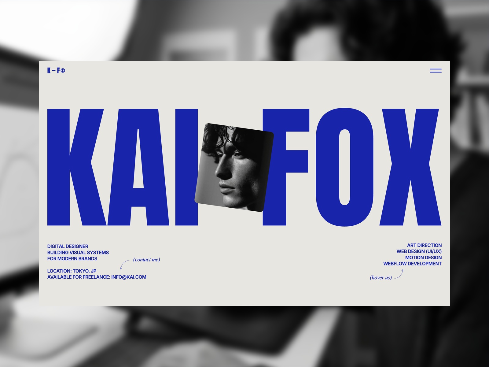 Fox X — Free Creator Portfolio Framer Template preview