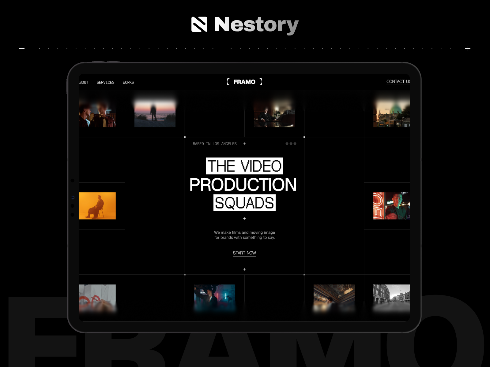 Framo — Free Portfolio Framer Template preview