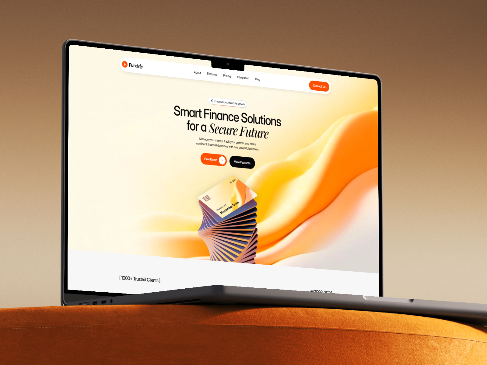 Fundely — Free Finance Framer Template preview