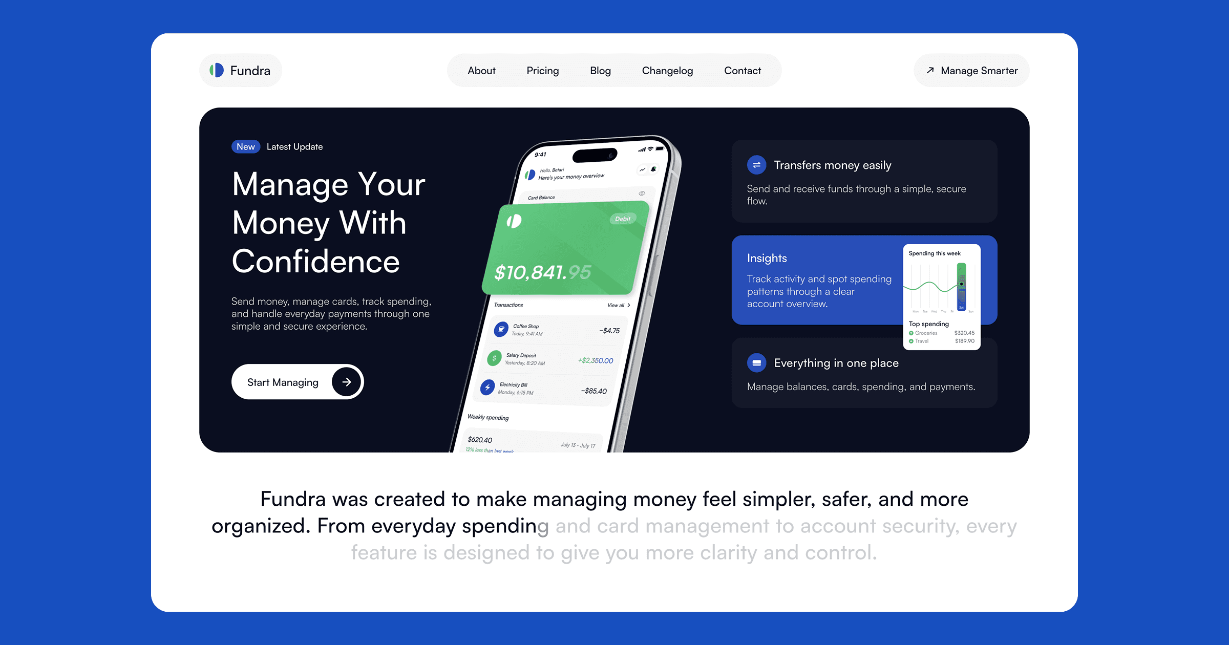 Fundra: Free Startup Website Template by Betari — Free Finance Framer Template preview