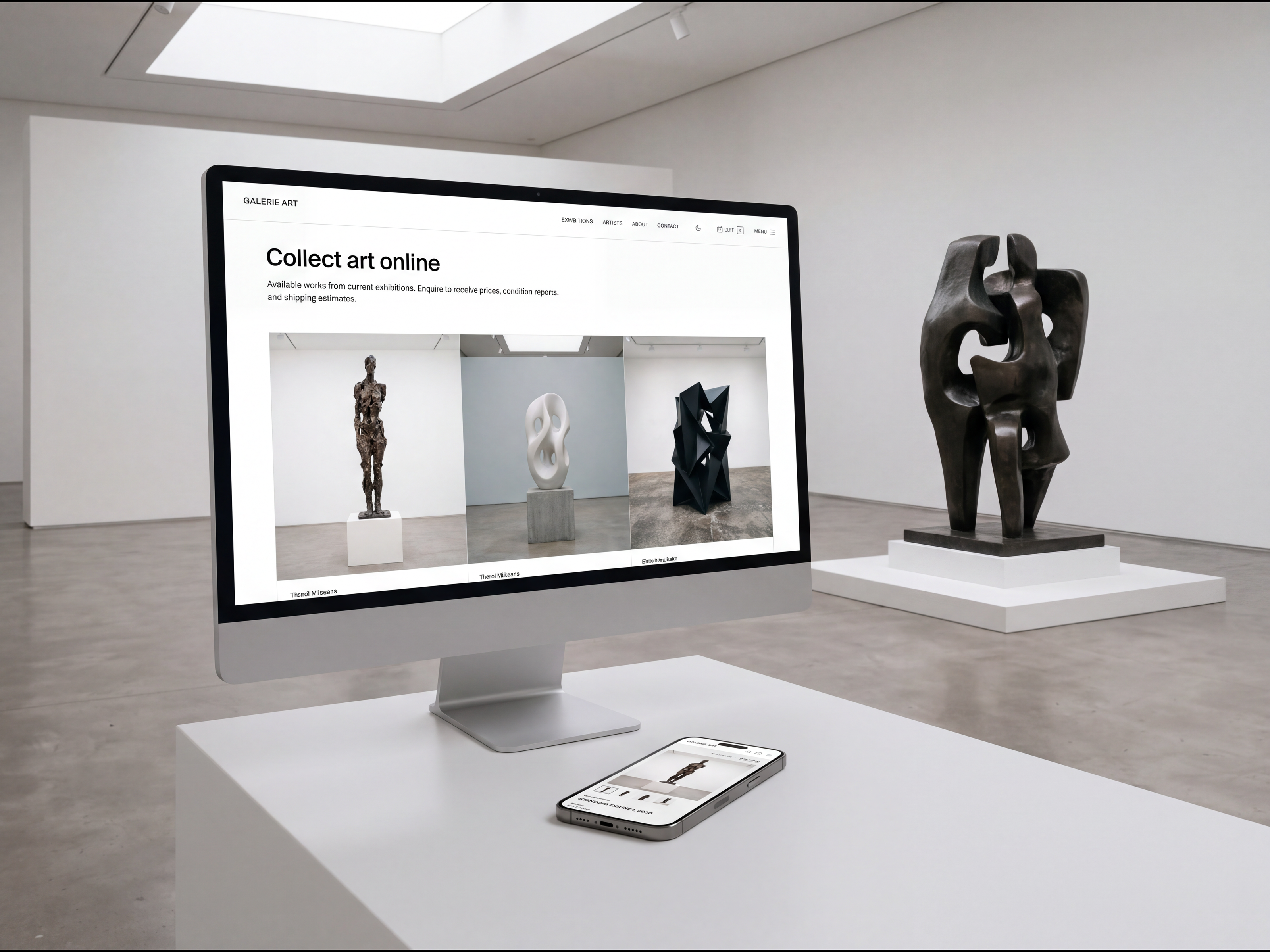 Galerie Art — Free Portfolio Framer Template preview