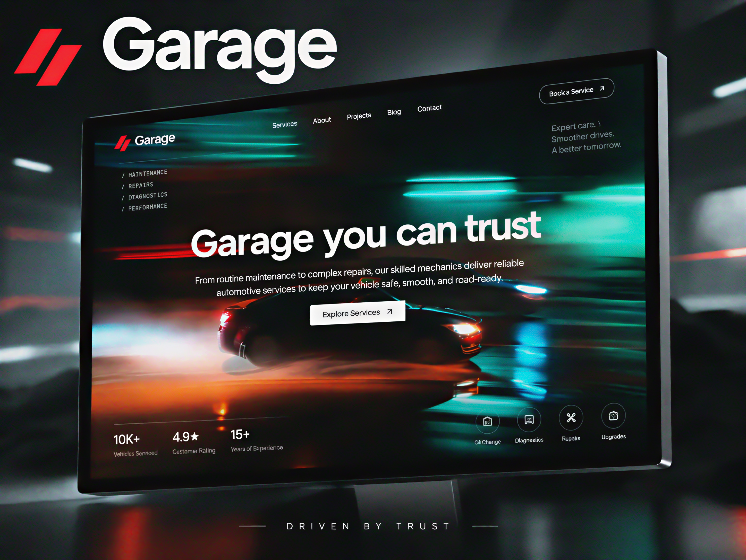 GarageSix — Free Real Estate Framer Template preview