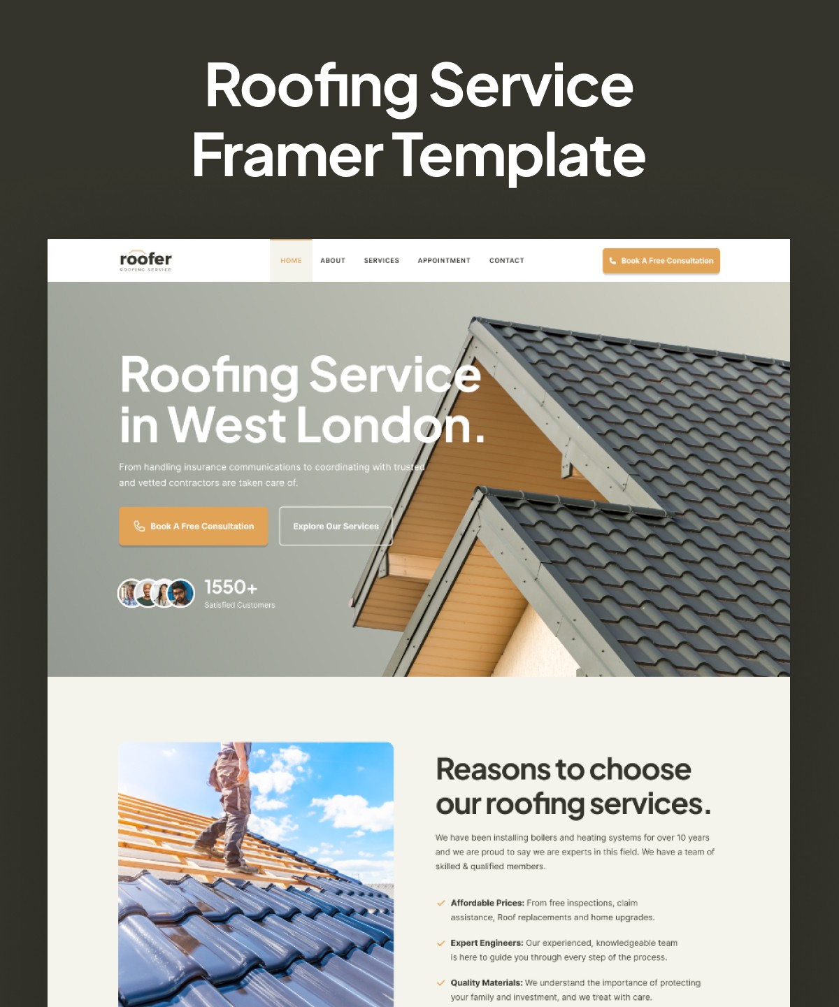 Gardenz: Free Agency Website Template by AkemDesign — Free Agency Framer Template preview
