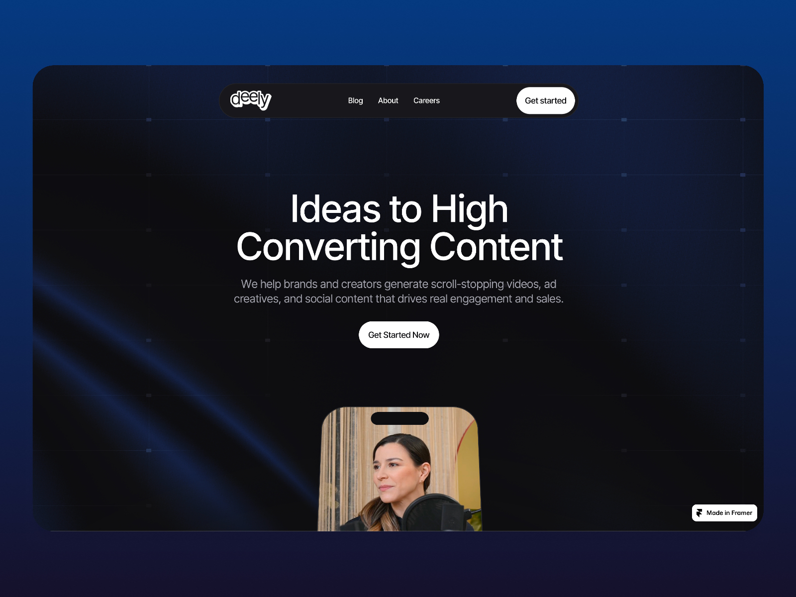 Genora — Free Agency Website Template by Plaiter — Free SaaS Template for Framer by Plaiter preview