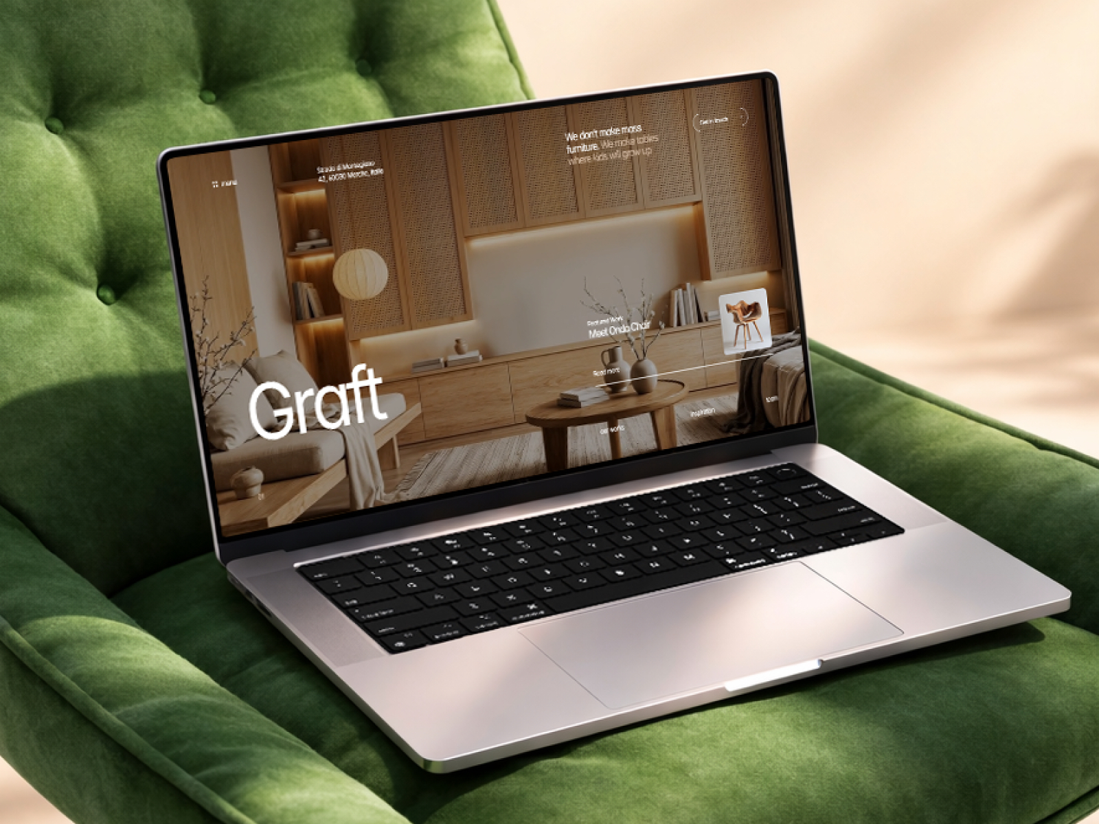 Graft — Free Furniture & Craft Brand Framer Template preview