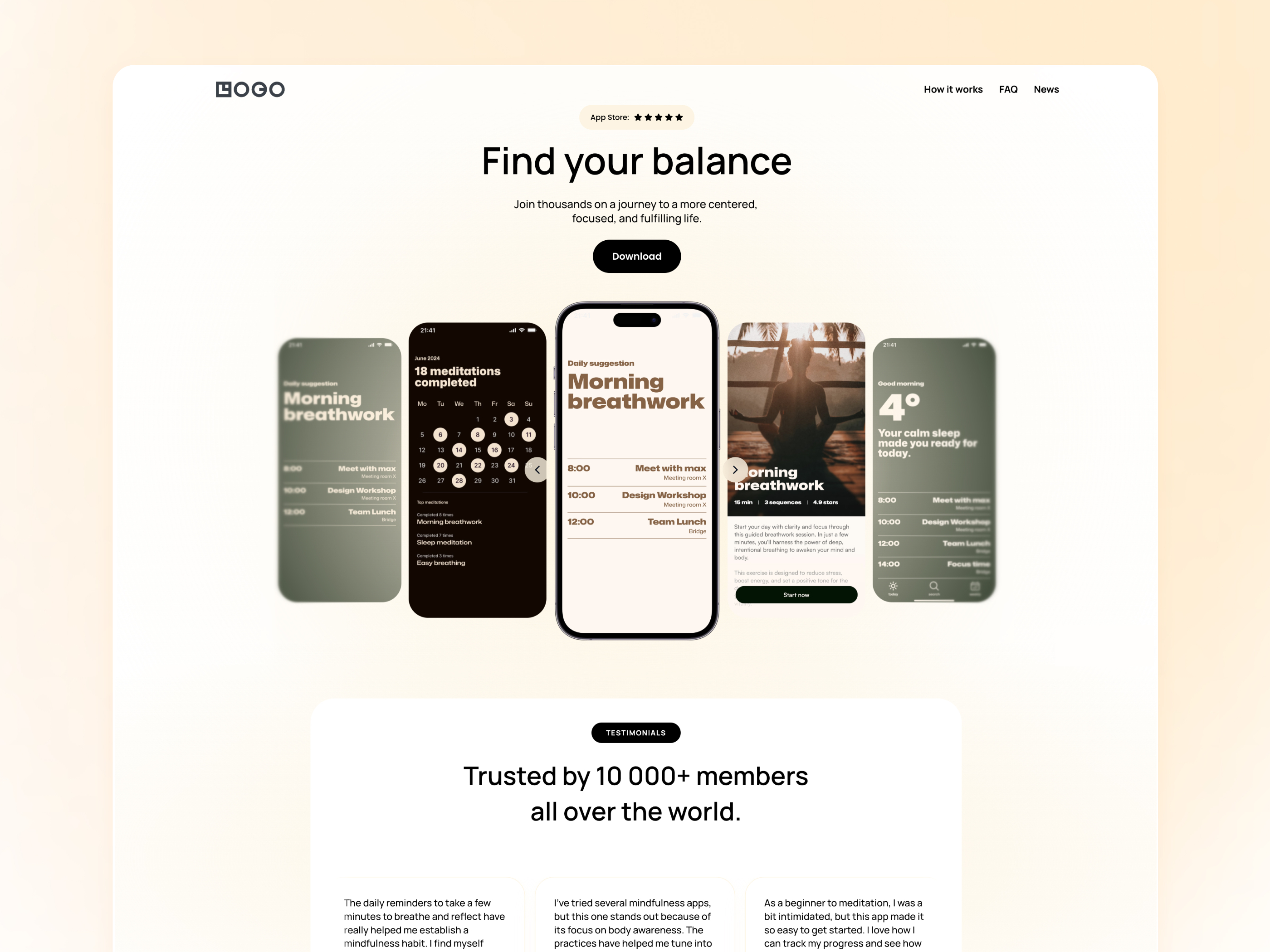 Grind — Free Health Website Template by Toni Järvinen — Free Healthcare Template for Framer by Toni Järvinen preview