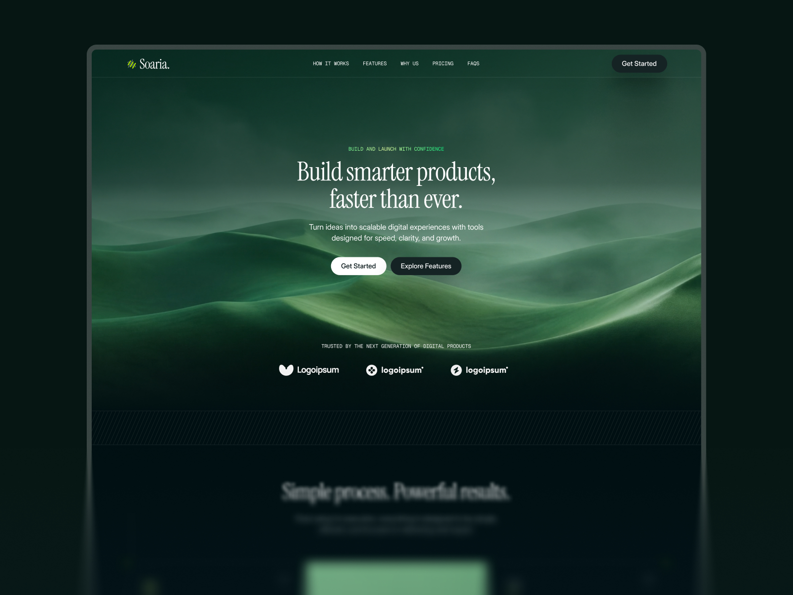 Growxia — Free AI Product Platform Framer Template preview