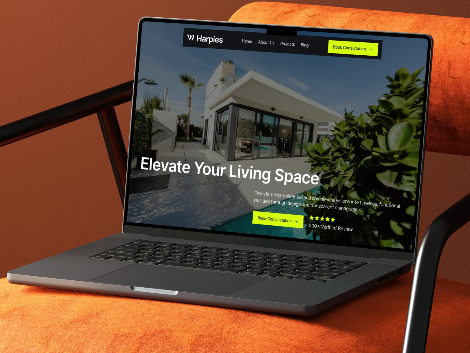 Harpies — Free Architecture & Interior Studio Framer Template preview