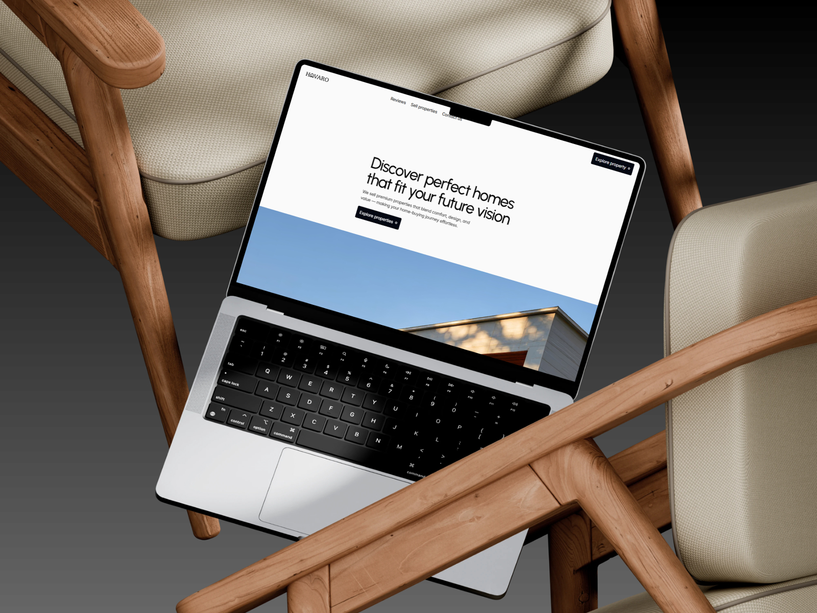 Havaro — Free Editorial Real Estate Framer Template preview