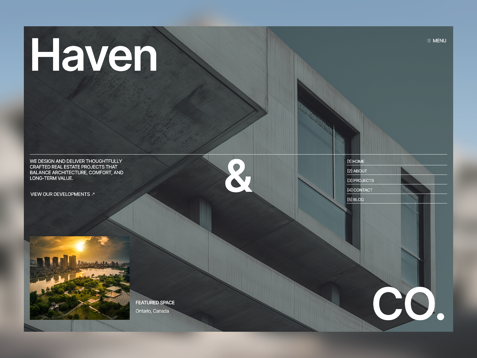 Haven Realty — Free Luxury Real Estate Framer Template preview