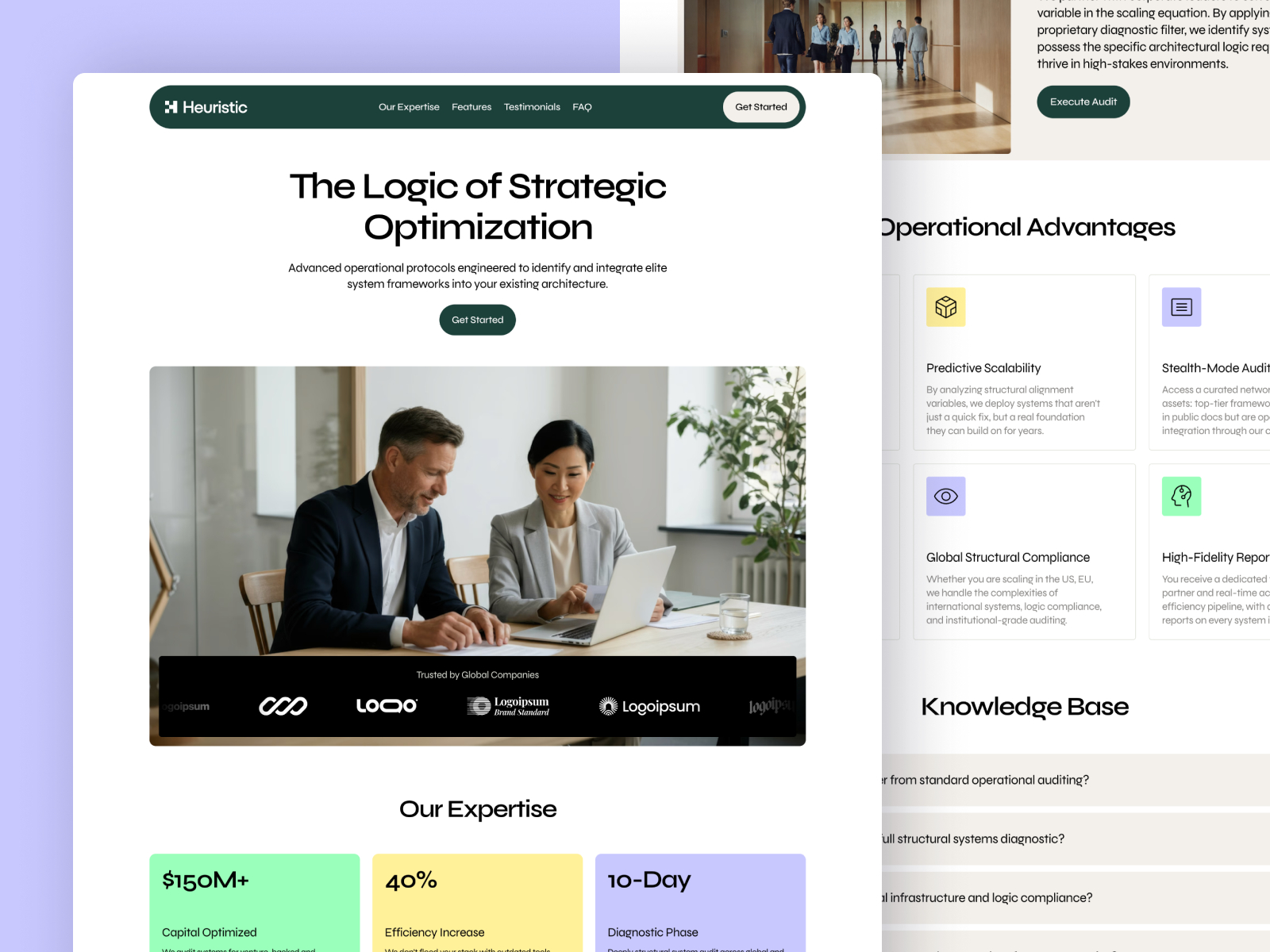 Heuristic — Free Architecture Framer Template preview