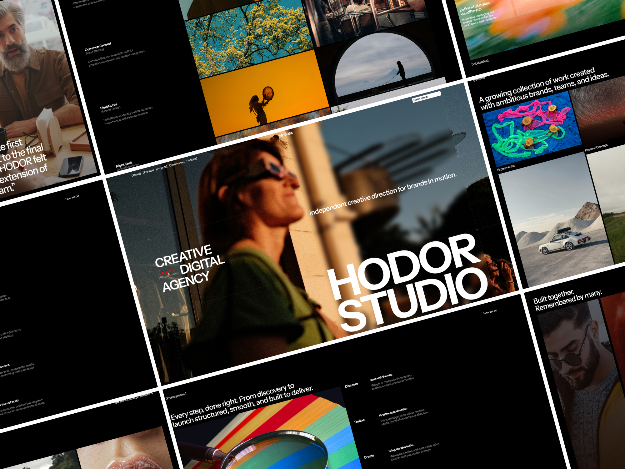 Hodor Studio — Free Portfolio Framer Template preview