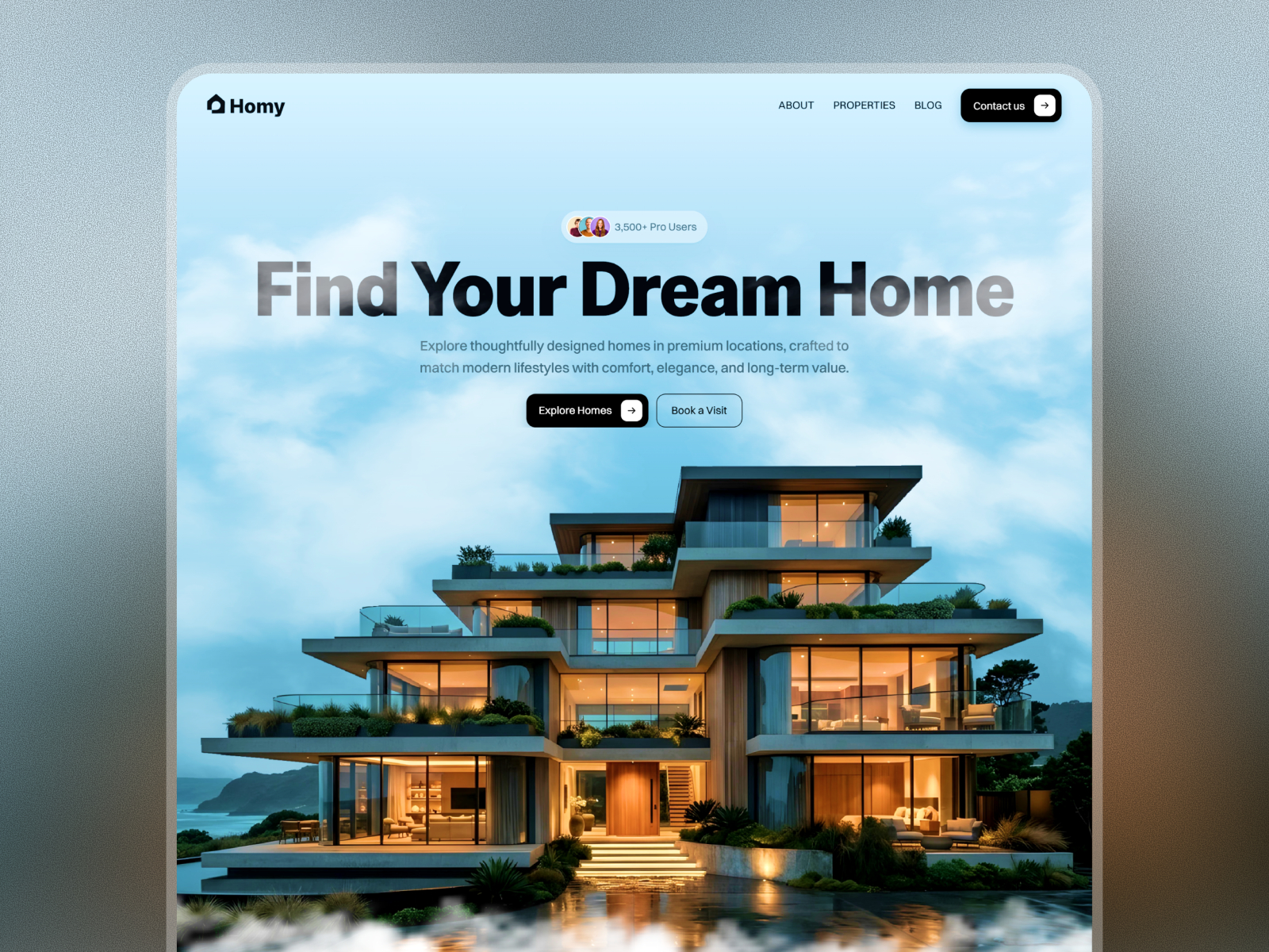 Homy — Free Real Estate Framer Template preview