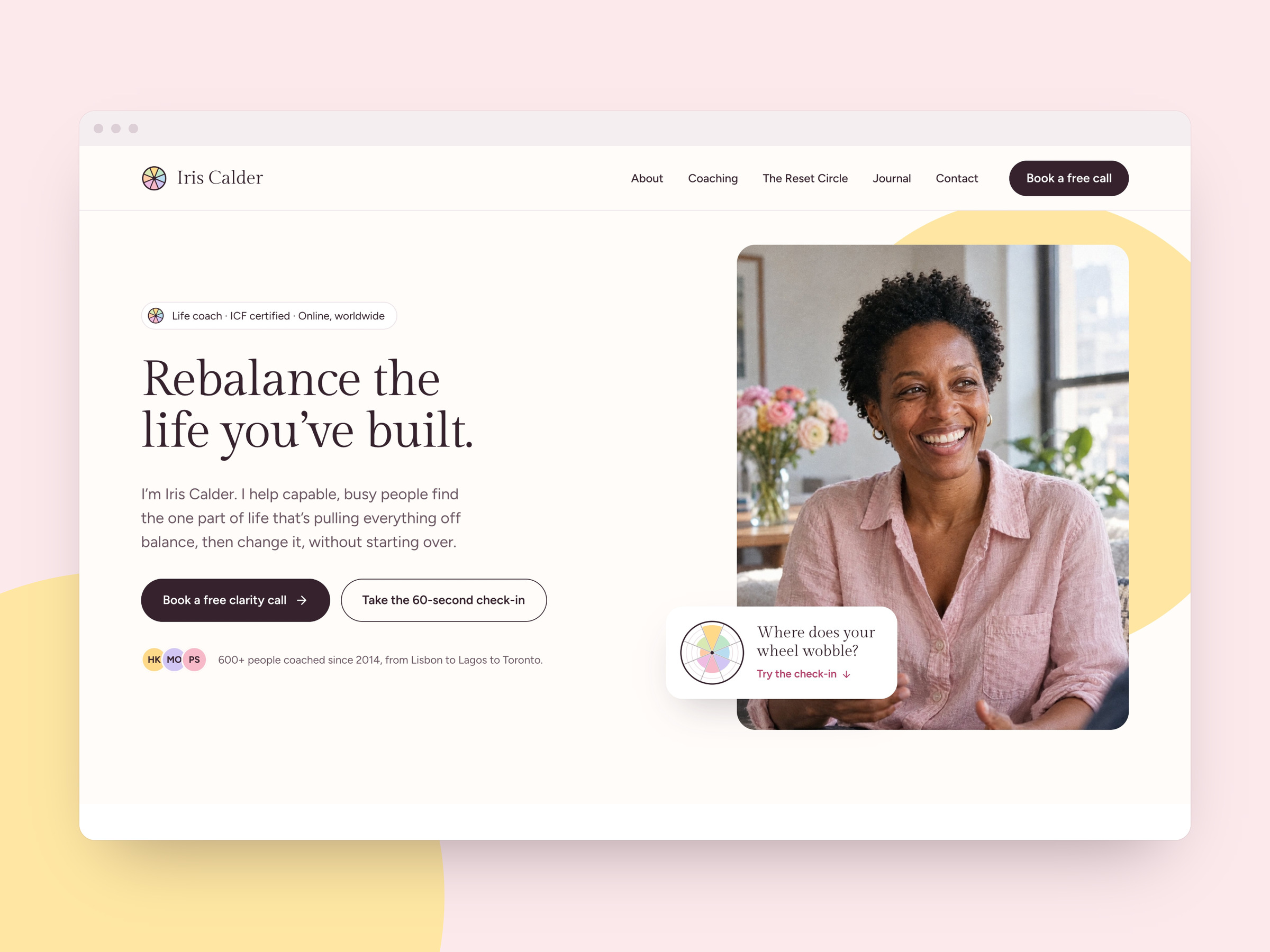 Iris Calder — Free Education Template for Framer by Unknown preview