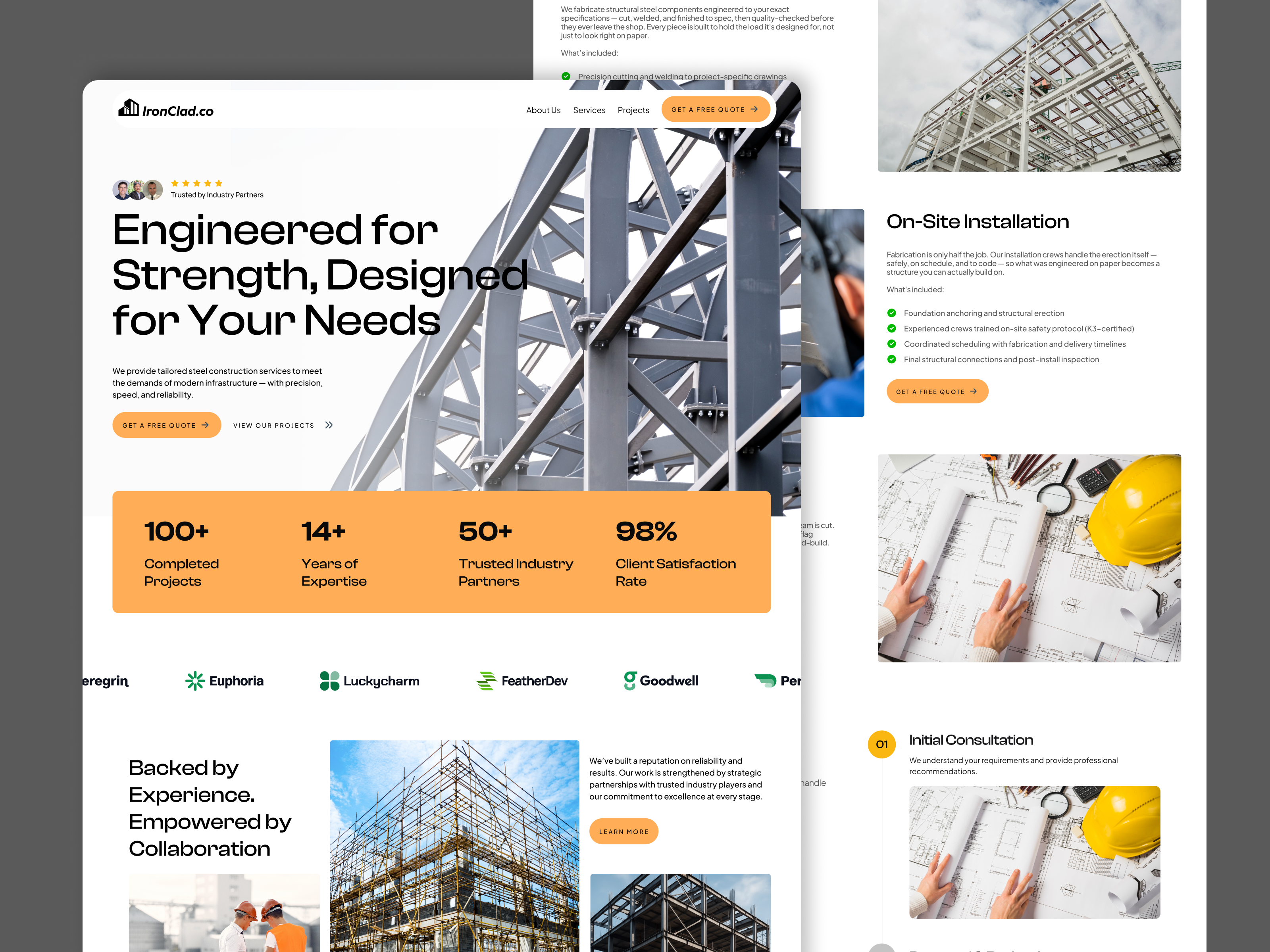 Ironclad.co — Free Real Estate Framer Template preview