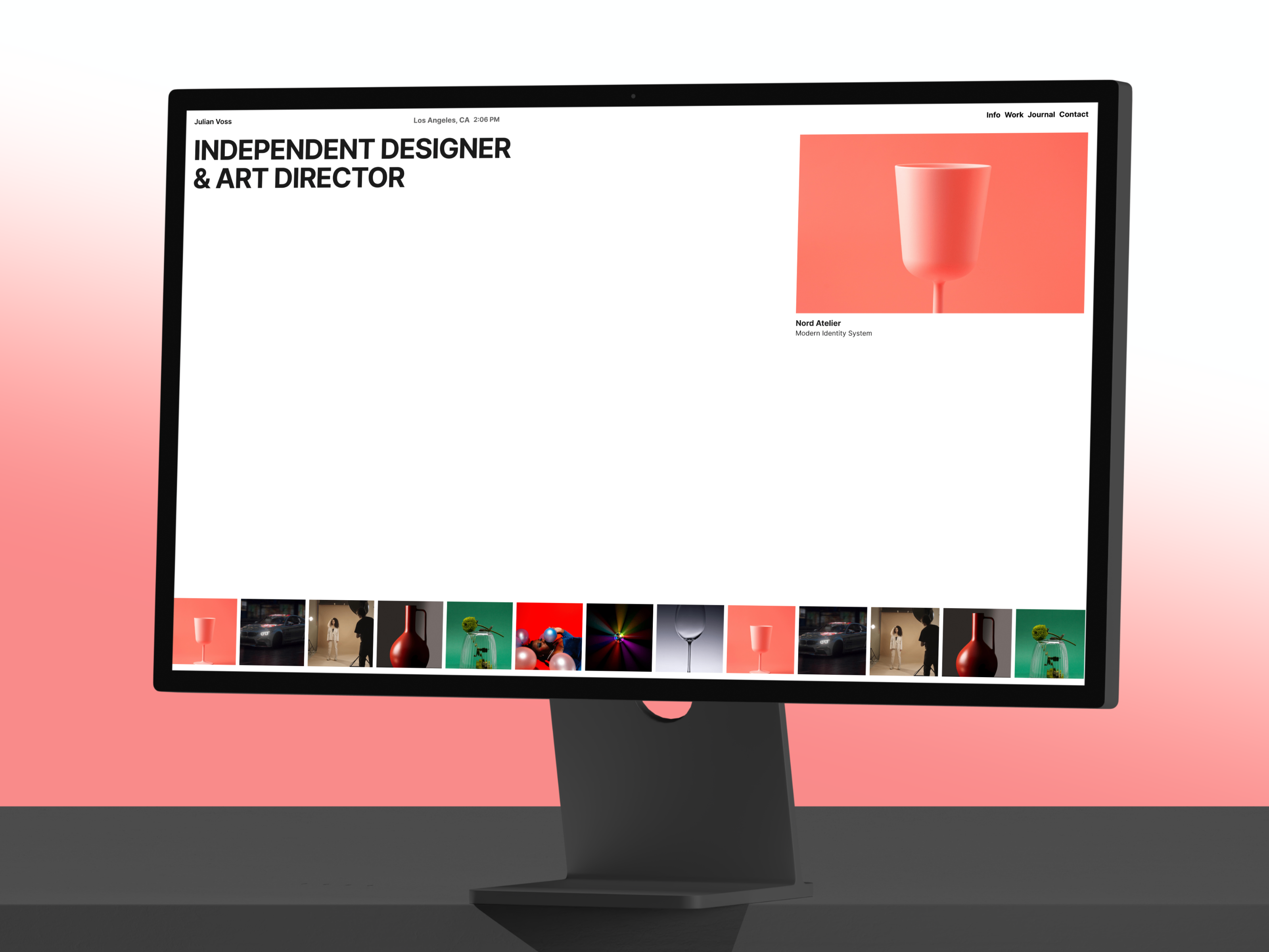 Julian Voss — Free Portfolio Template for Framer preview