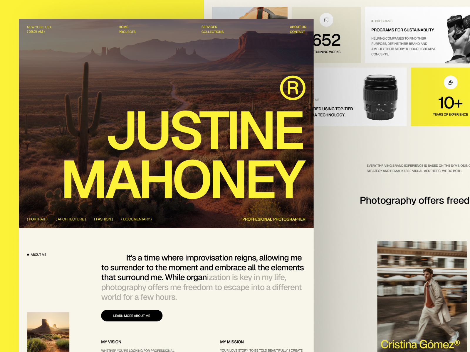 Justine - Free Agency Framer Template preview