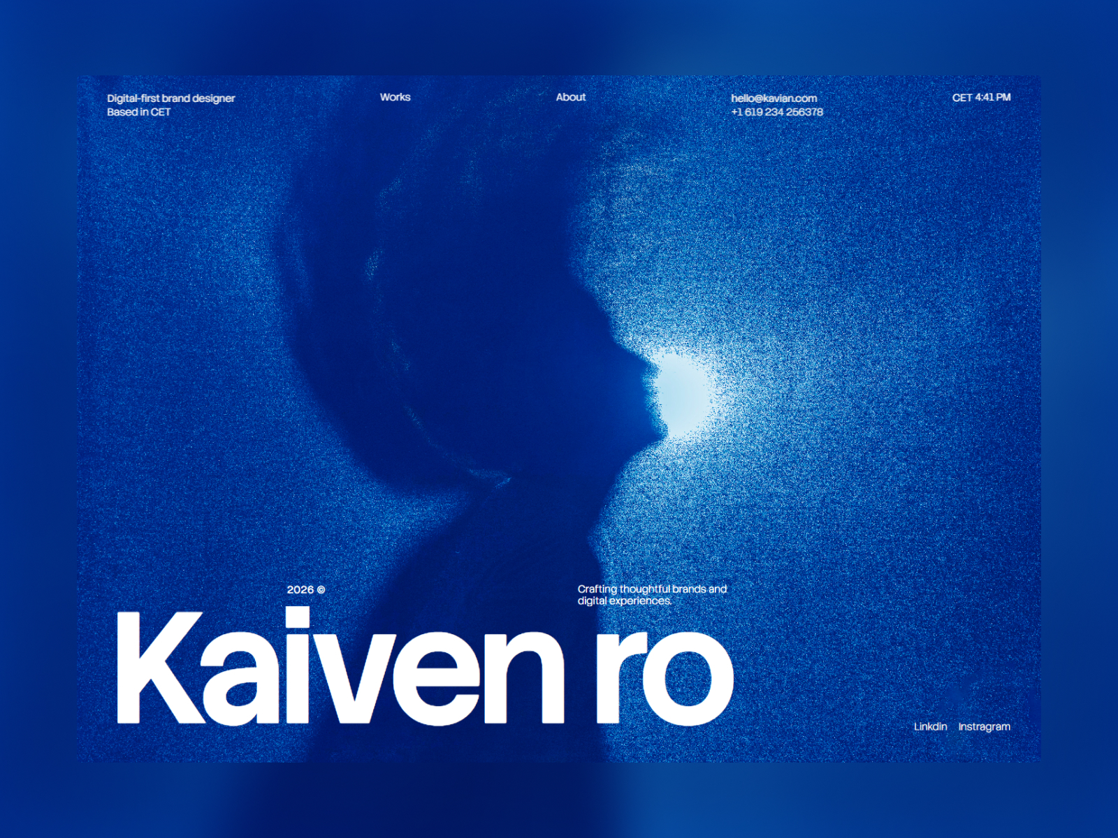 Karoo — Free Brand Designer Portfolio Framer Template preview