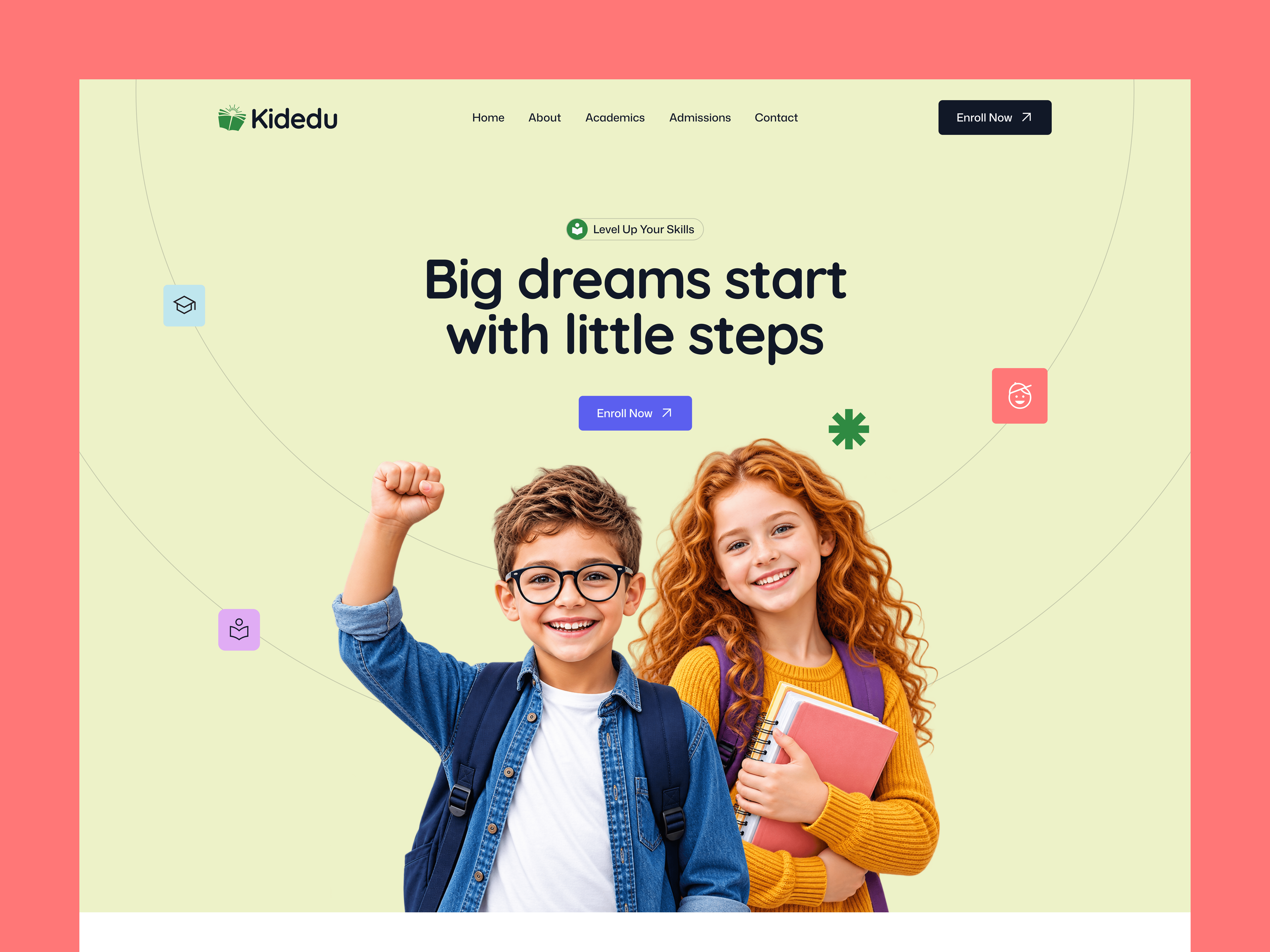 Kidedu: Free Startup Website Template by Tempbix — Free Real Estate Framer Template preview