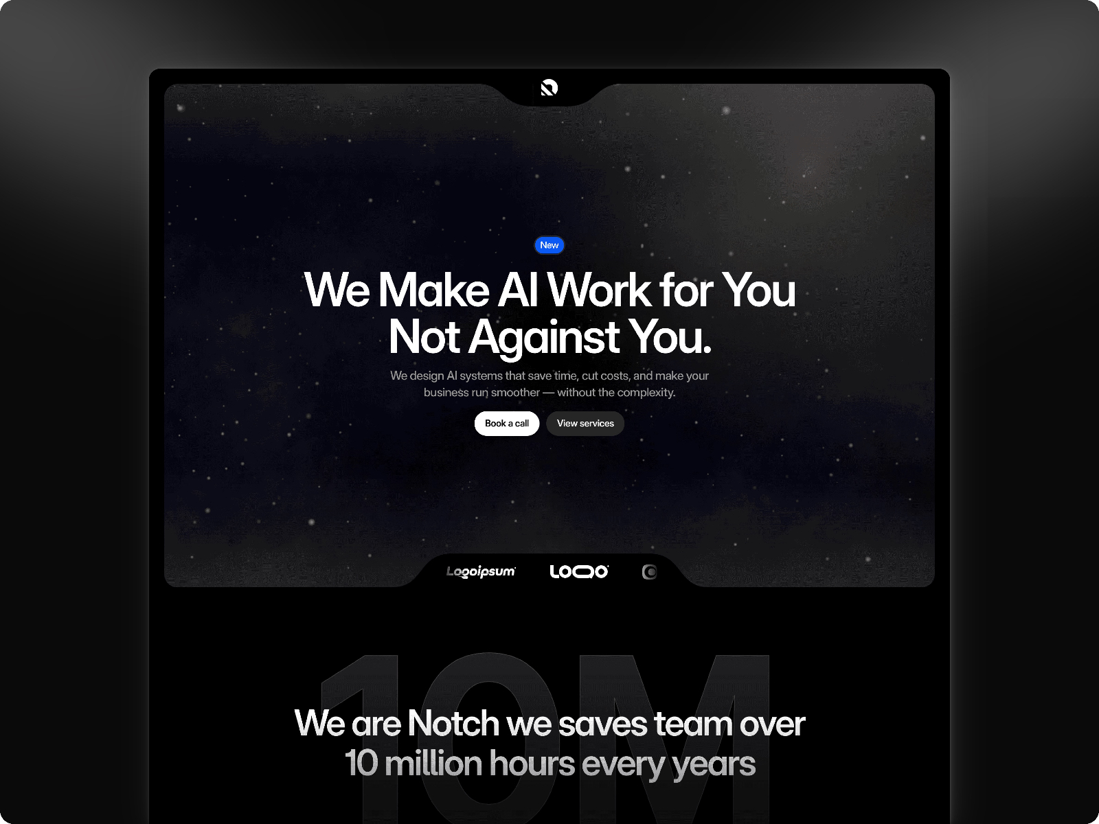 Knotch — Free AI Automation Agency Framer Template preview