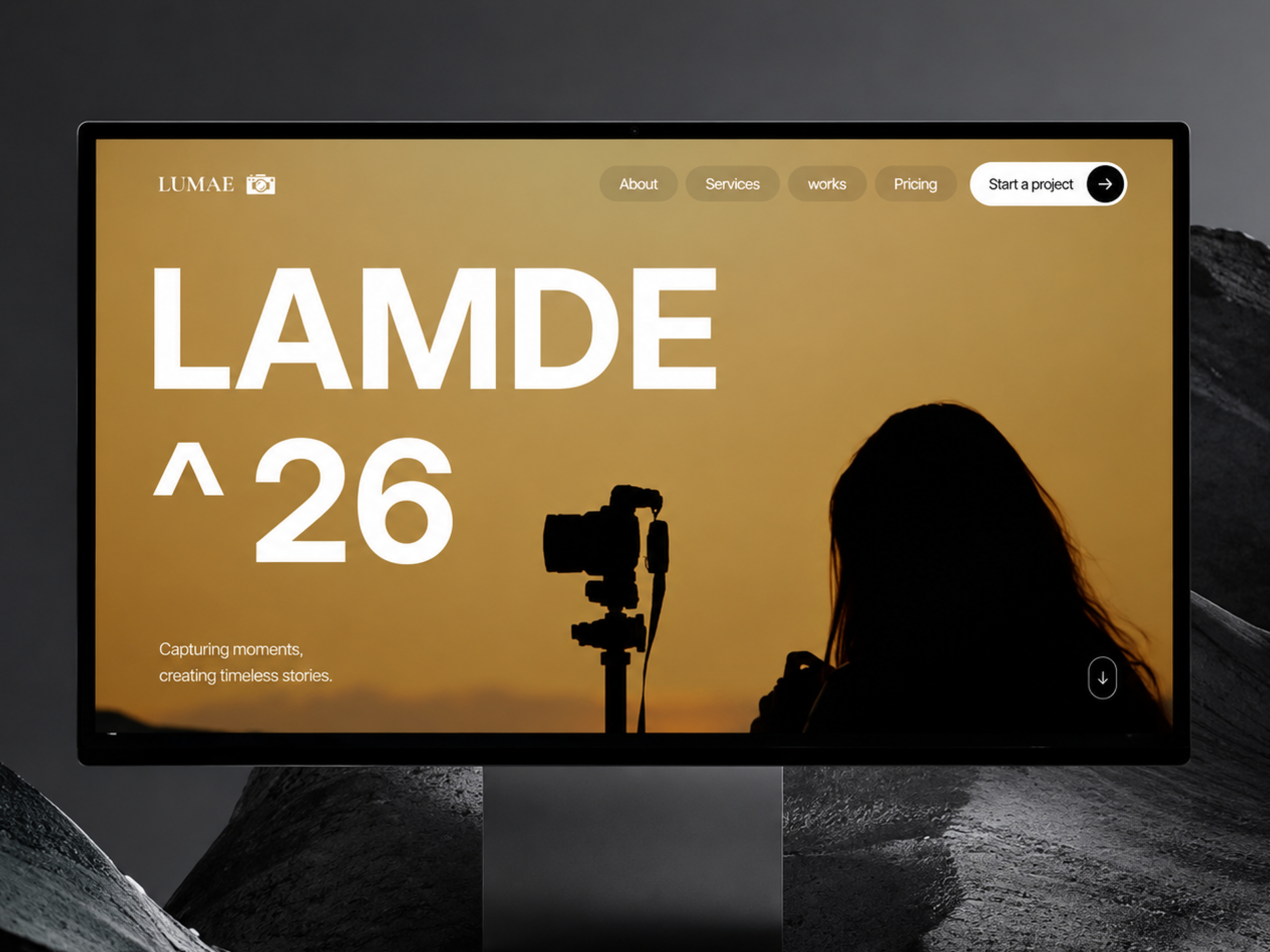 LAMDE — Free Portfolio Template for Framer by Pixcut Studio LLC preview