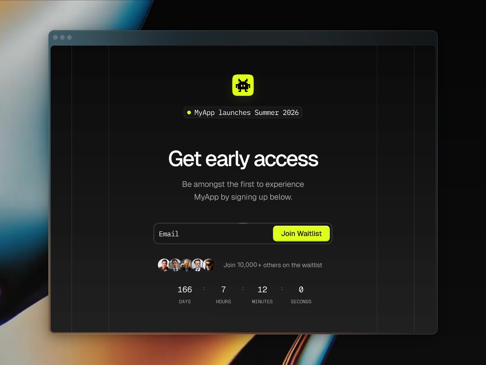 LaunchList — Free Waitlist Framer Template preview