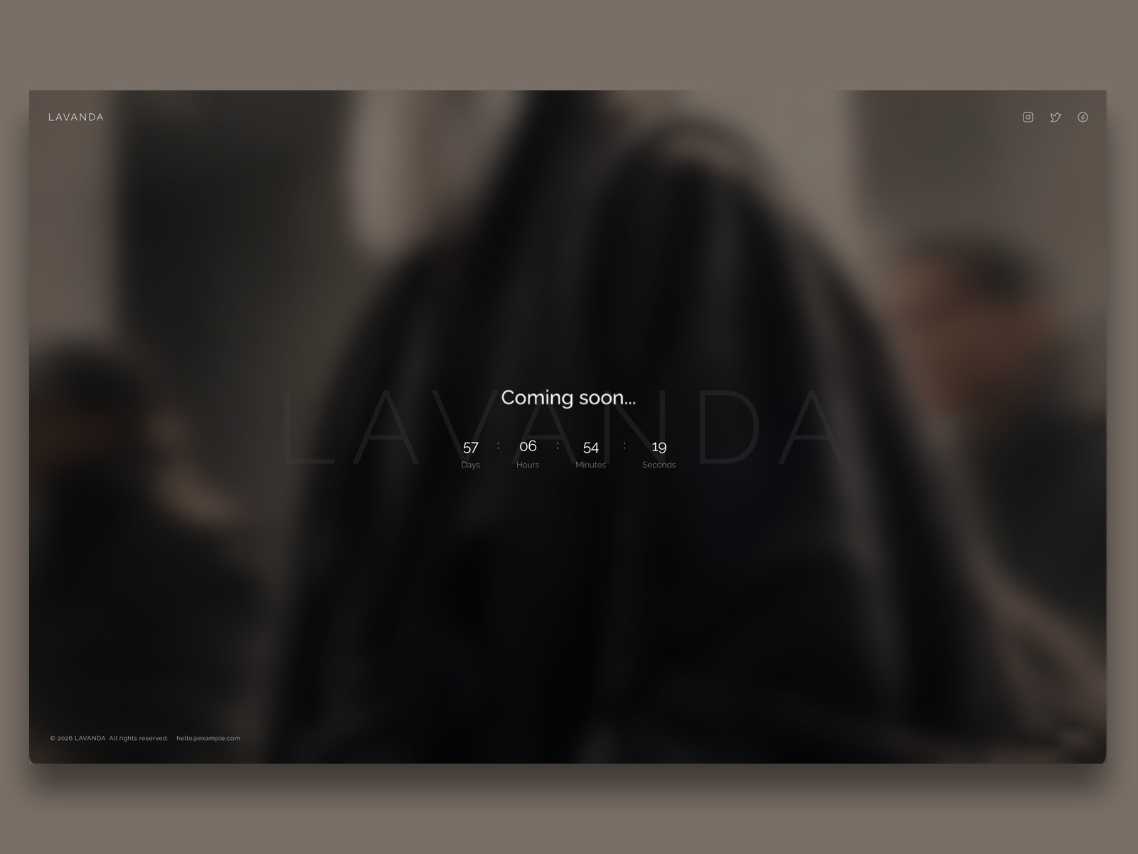 LAVANDA LANDING: Free Ecommerce Website Template by Oleksandr Demydov — Free Ecommerce Framer Template preview