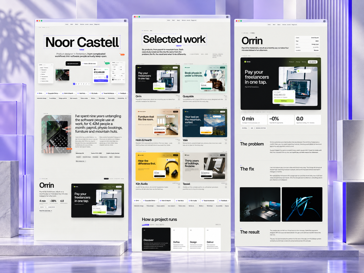 Layerfolio — Free Portfolio Template for Framer preview