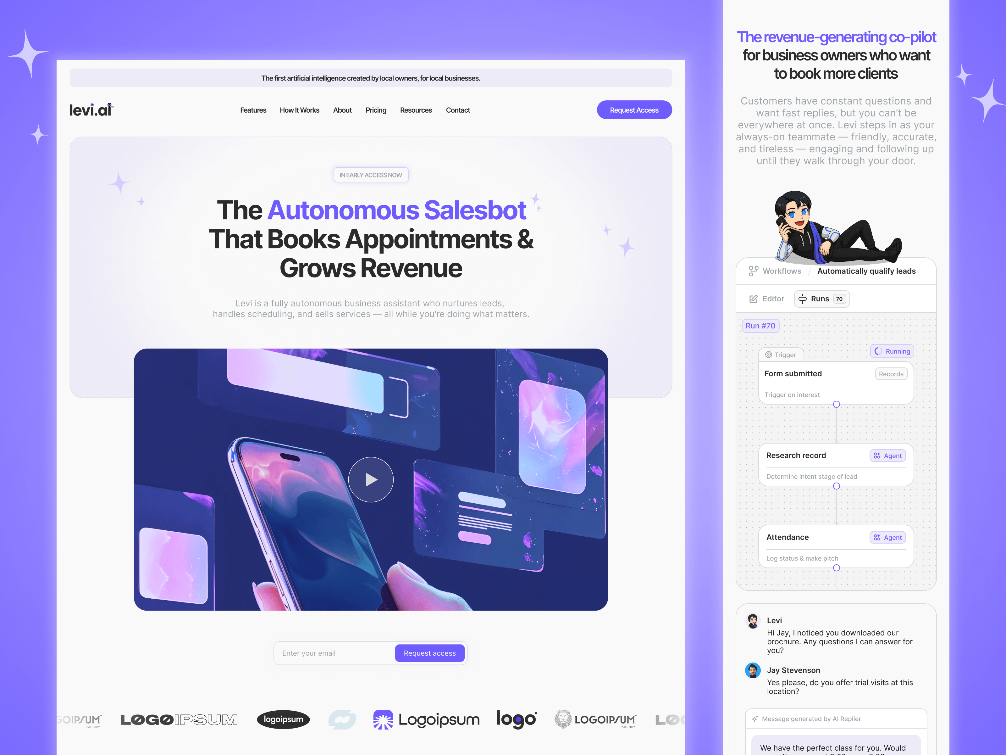 Levi — Free AI Template for Framer preview