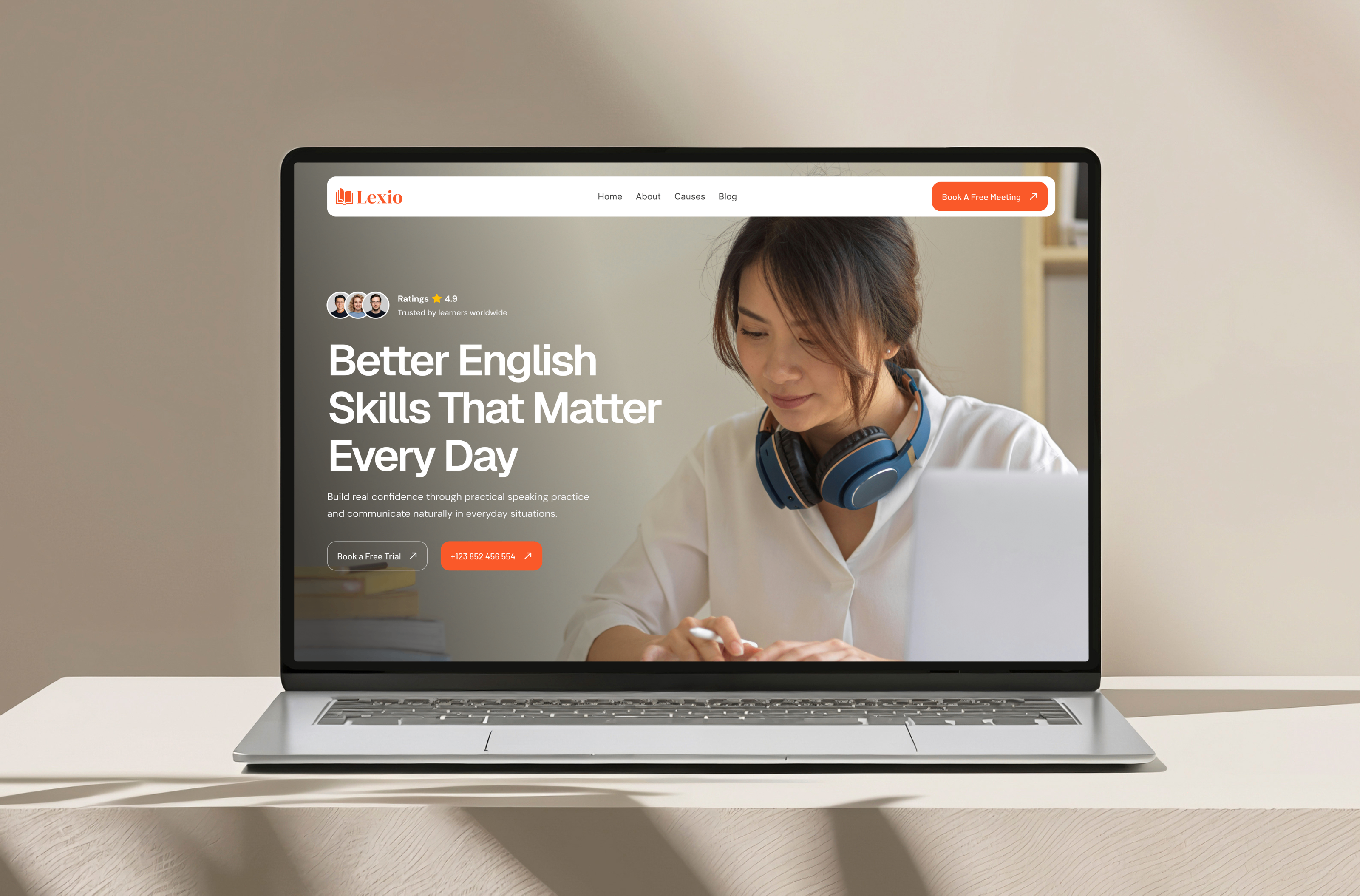 Lexio — Free Education Template for Framer preview