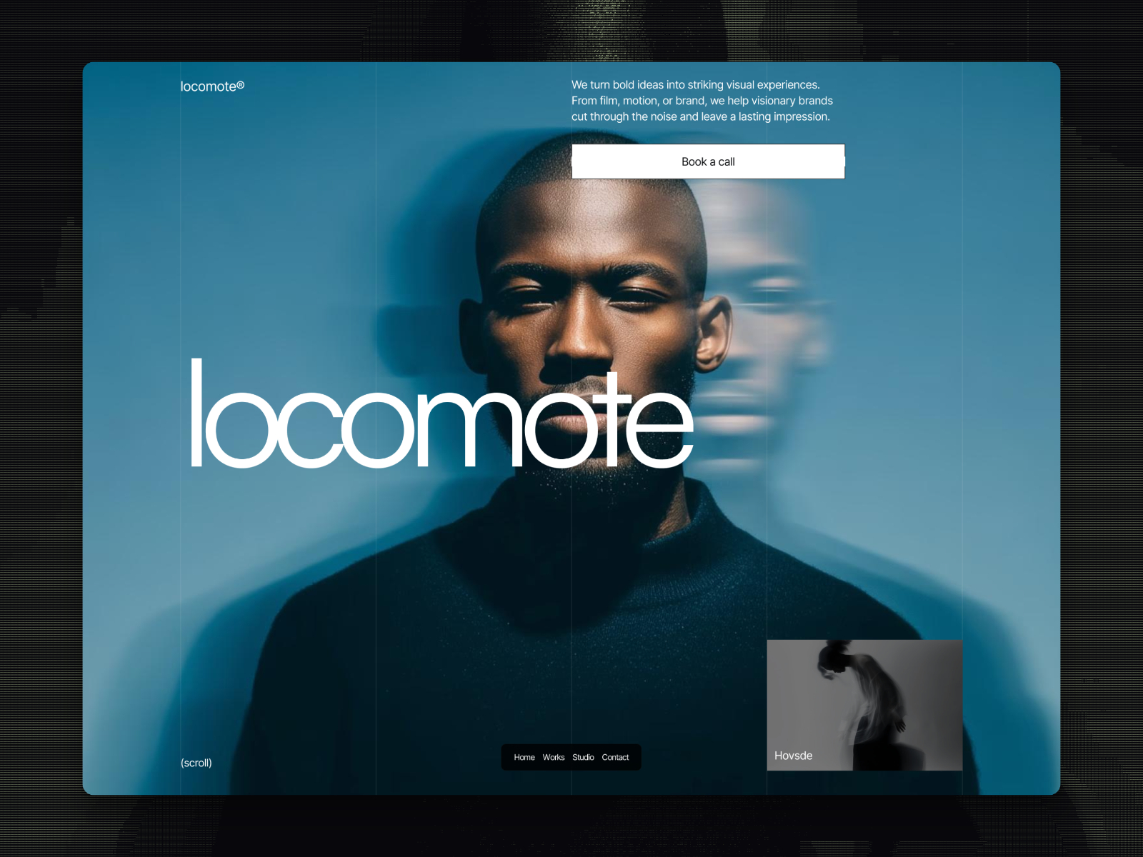 Locomote — Free Creative Agency Framer Template preview