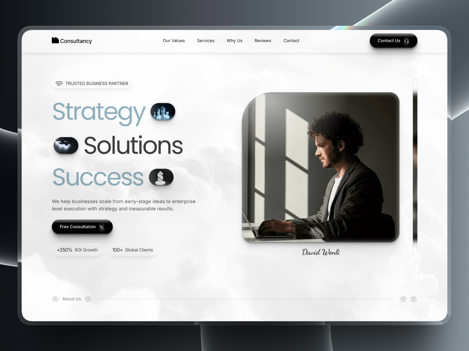 Looped — Free Marketing Website Template by TemplateX — Free Agency Template for Framer by TemplateX preview