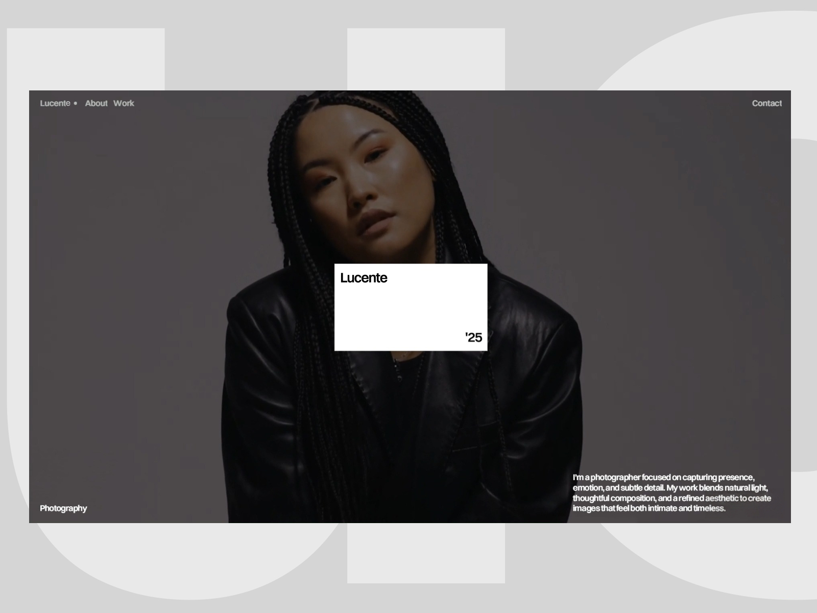 Lucente — Free Portfolio Framer Template preview