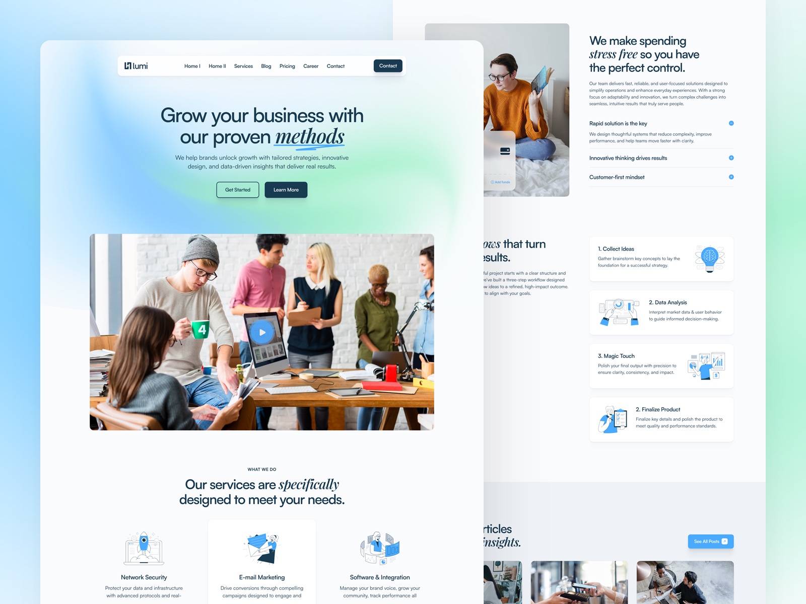 Lumi — Free HR Framer Template preview