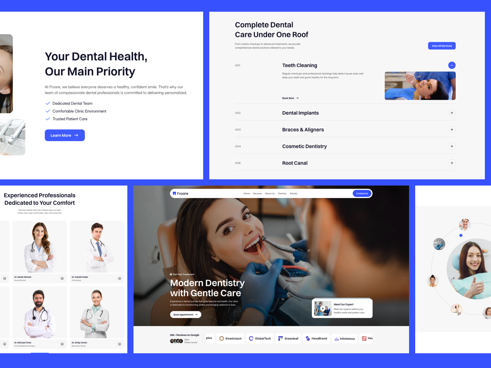 Lumident: Free Dental Website Template by Ferhat — Free Dental Framer Template preview