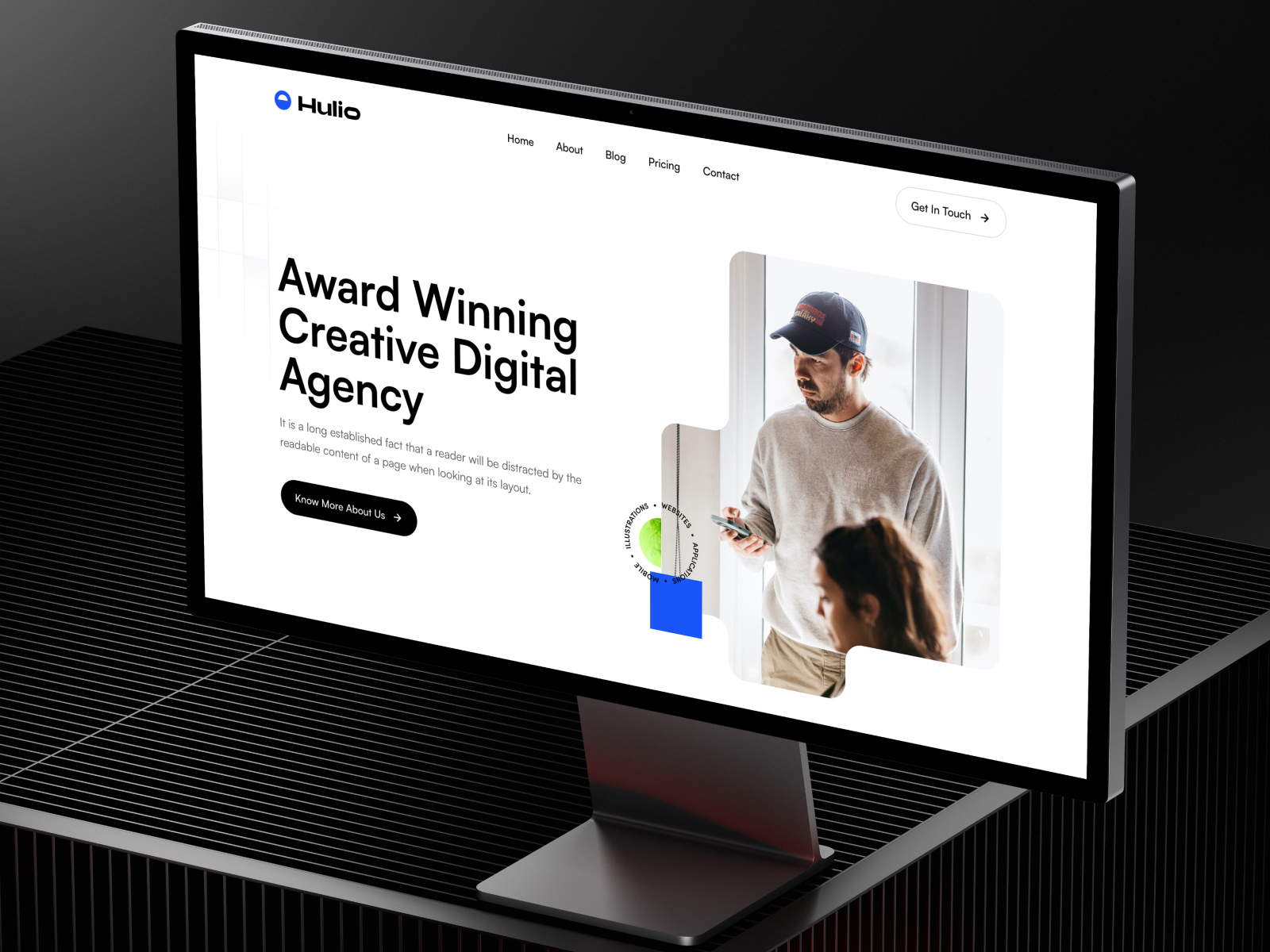 Lumora Studio: Free Agency Website Template by Fluxory Studio — Free Portfolio Framer Template preview