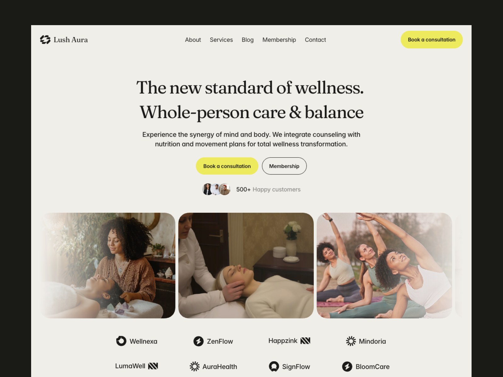 Lush — Free Blog Framer Template preview