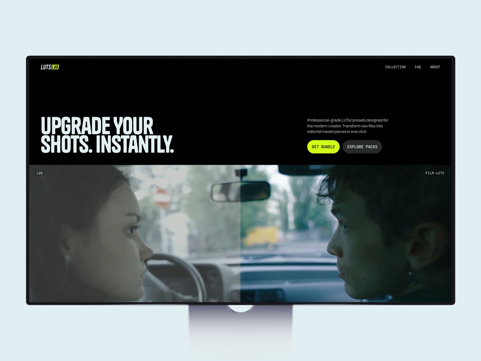 LUTs Lab — Free Ecommerce Framer Template preview