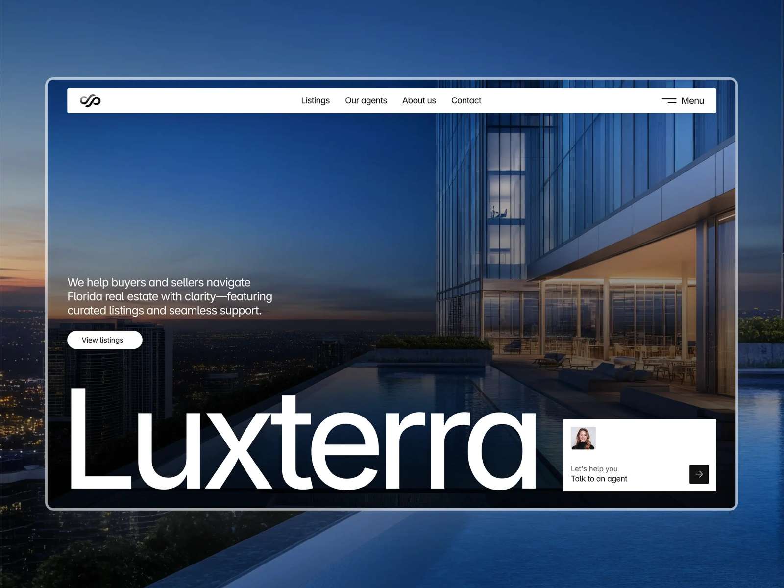 Luxen Resort — Free Real Estate Website Template by Bob from Flux — Free Real Estate Template for Framer by Bob from Flux preview