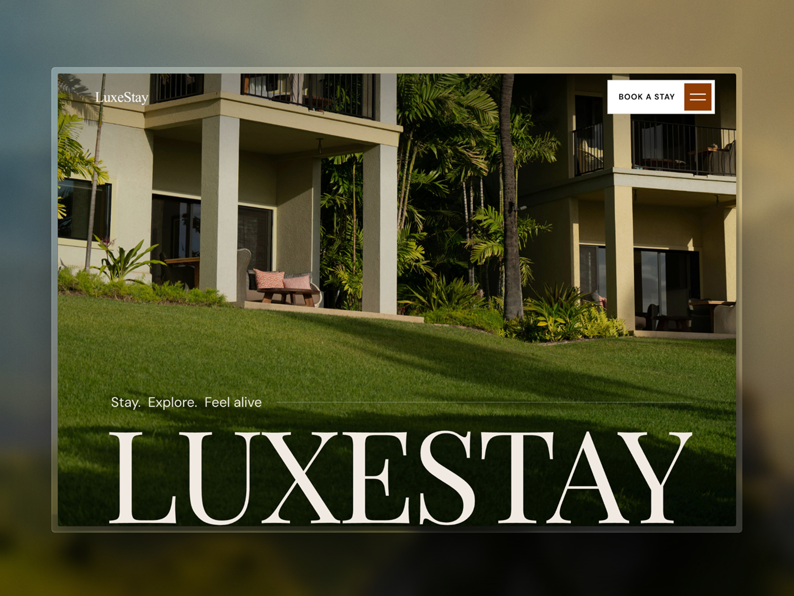 LuxeStay — Free Luxury Hotel Framer Template preview