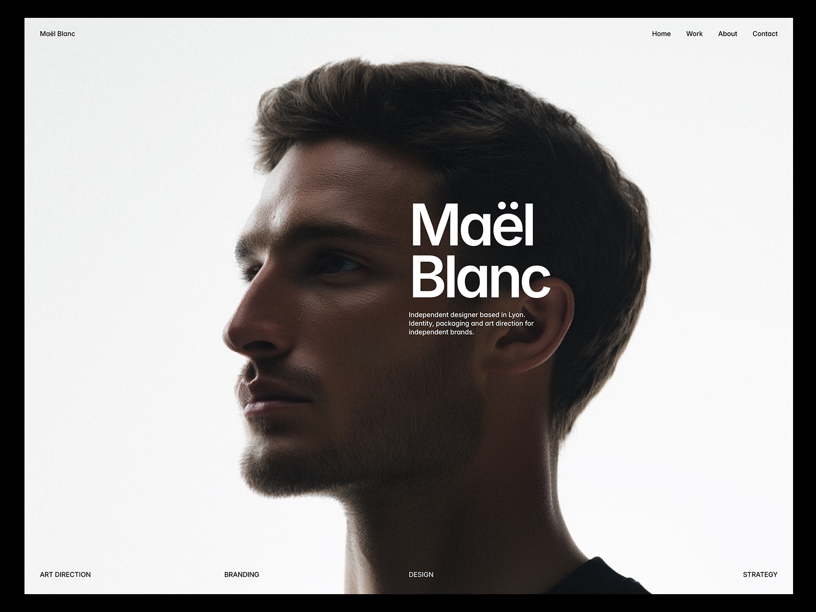Maël Blanc — Free Portfolio Template for Framer by Jamik preview