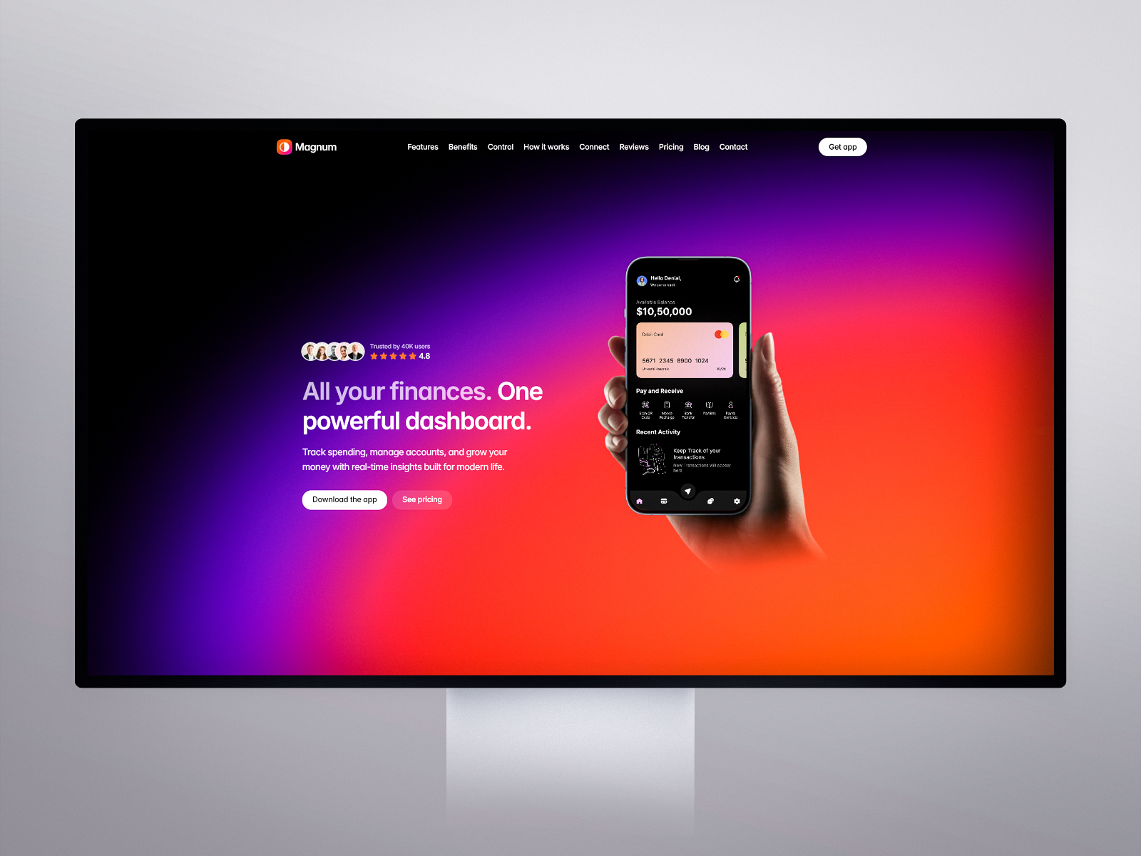 Magnum — Free SaaS Framer Template preview