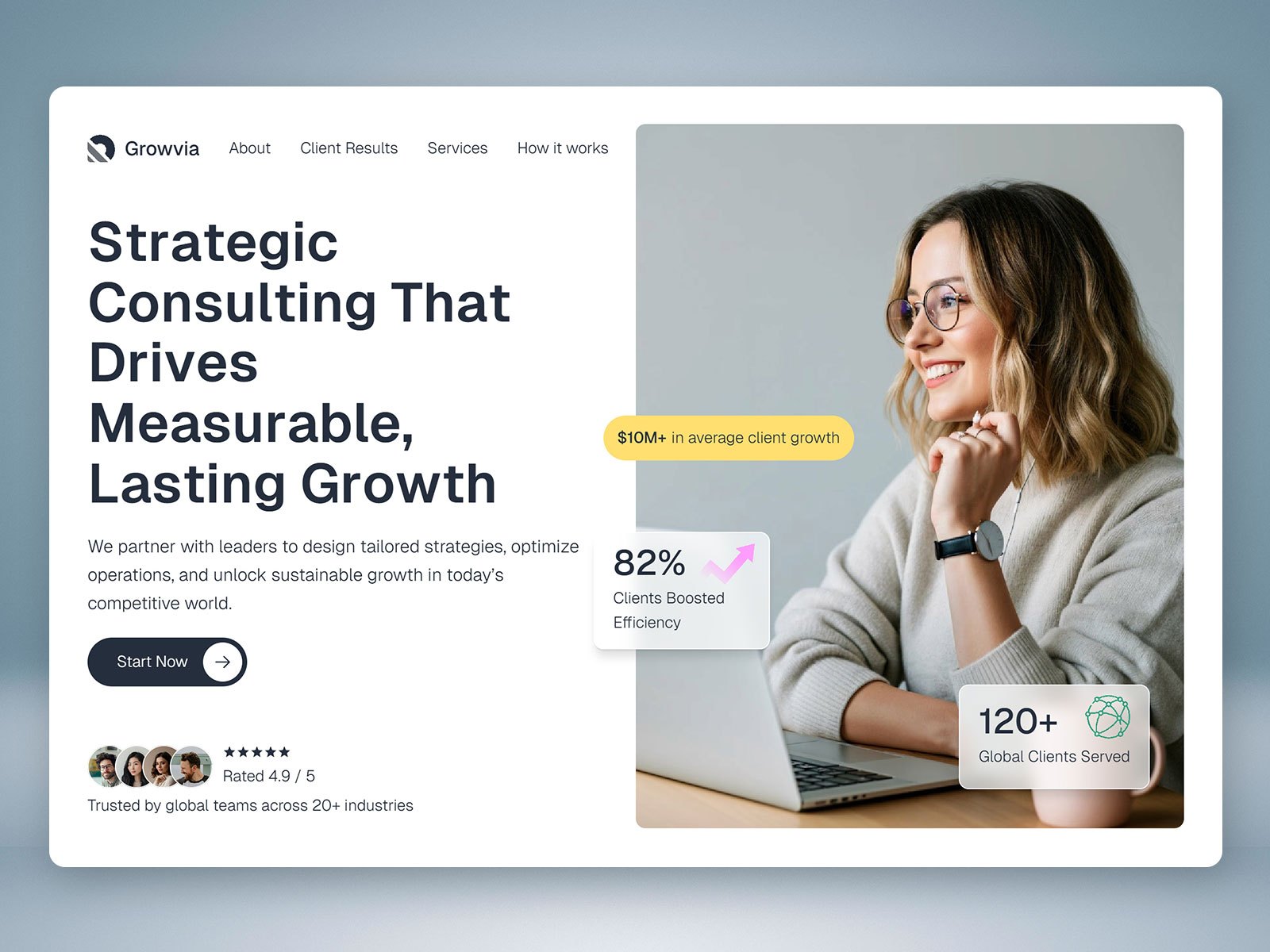 Meridiani — Free Landing Page Website Template by Filipe Augusto — Free Dental Template for Framer by Filipe Augusto preview
