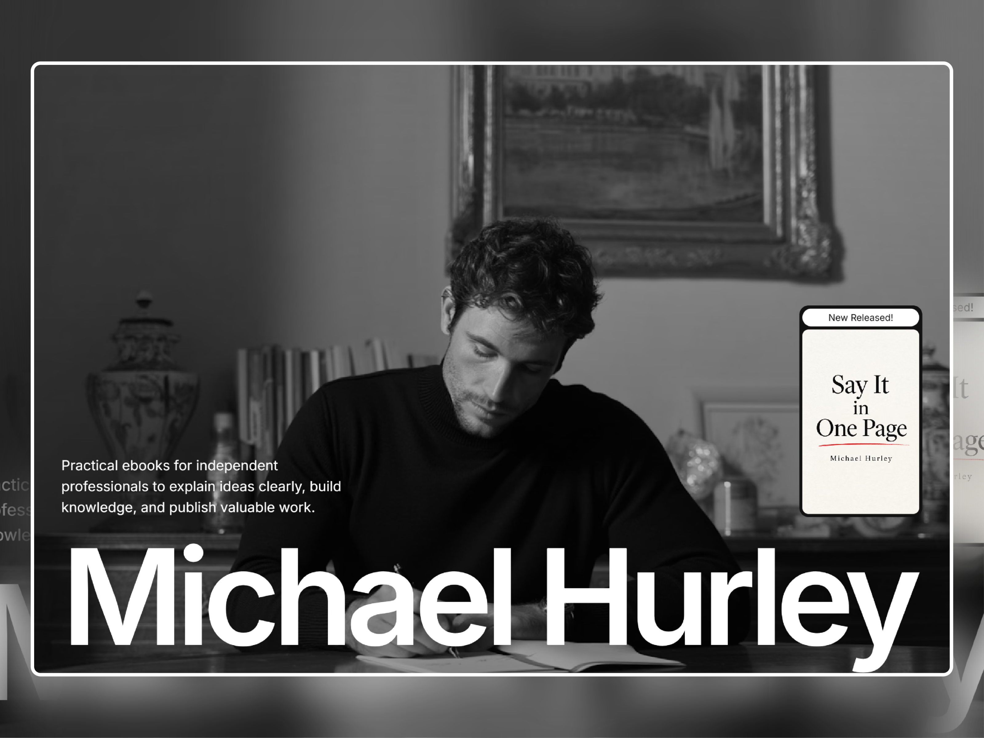 Michael Hurley — Free Portfolio Template for Framer preview