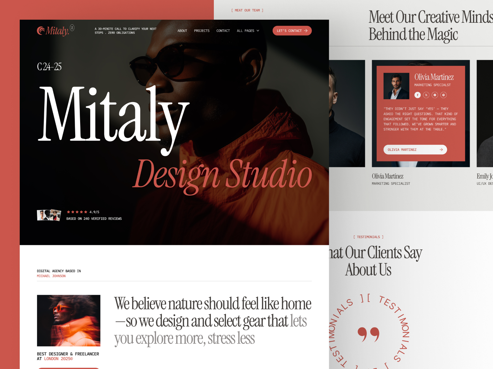 Mitaly - Free Agency Framer Template preview