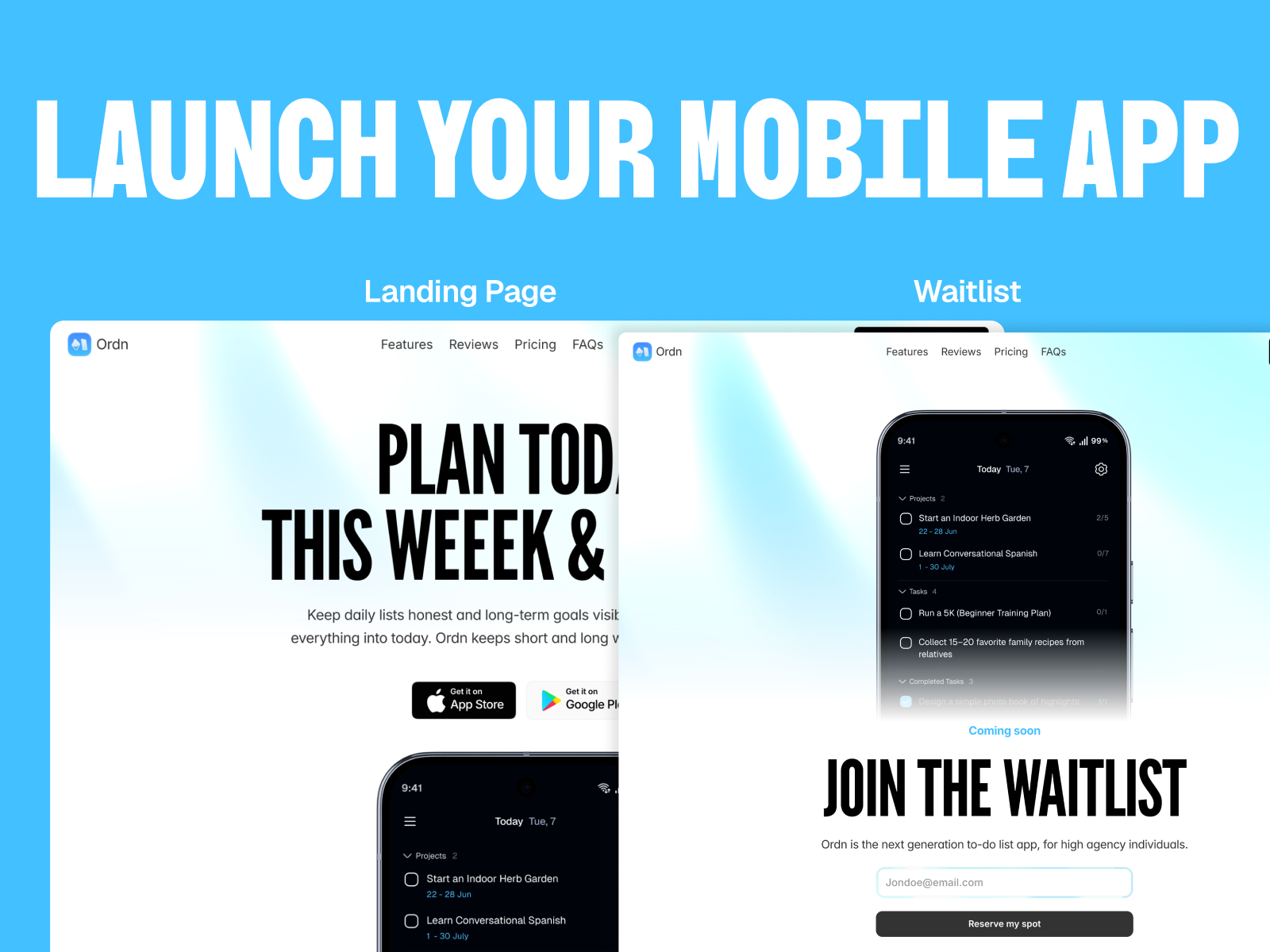 Mobile App Launch — Free SaaS Website Template by Oyegoke Praise — Free SaaS Template for Framer by Oyegoke Praise preview