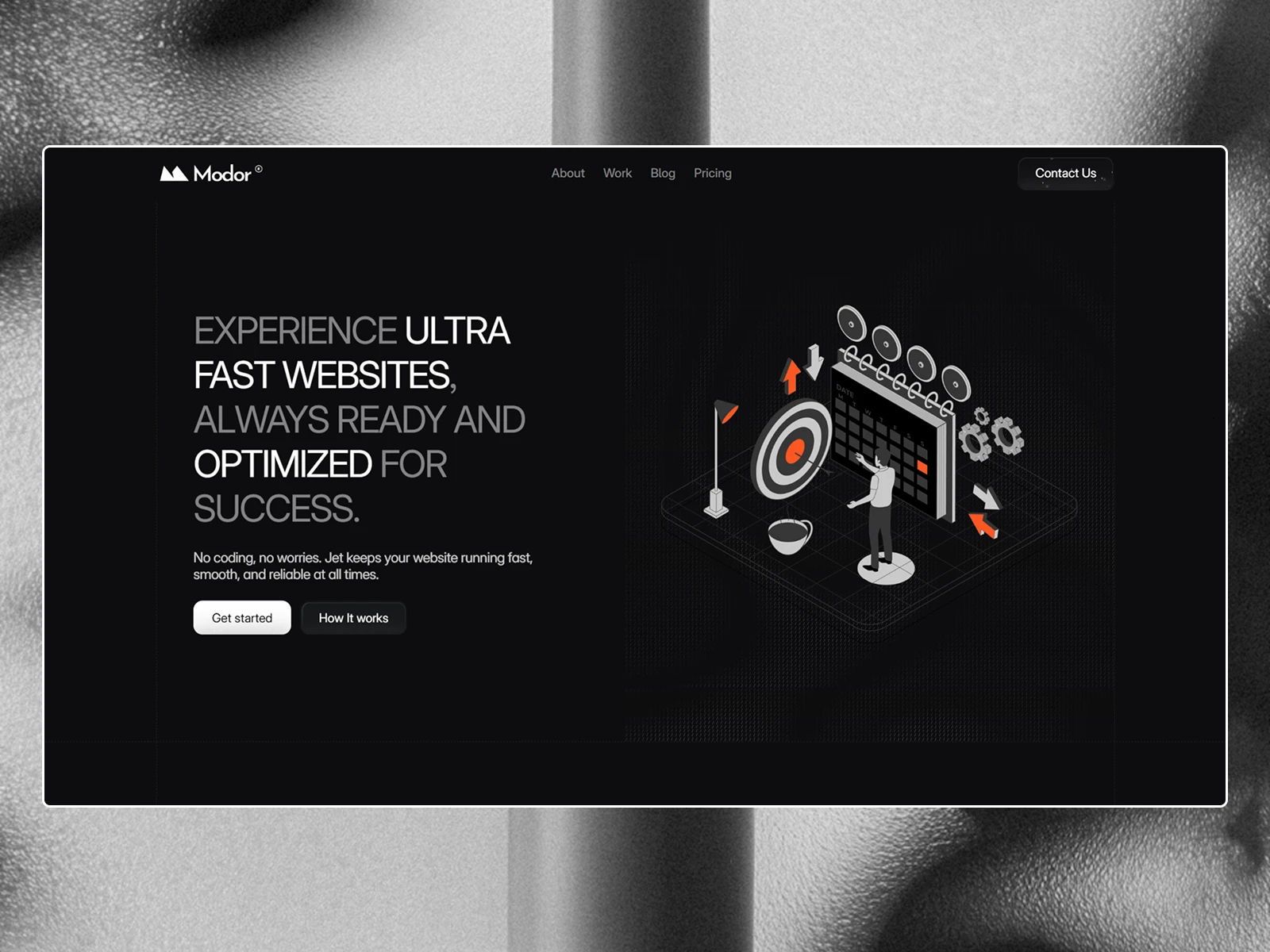 Modor Company — Free Portfolio Framer Template preview