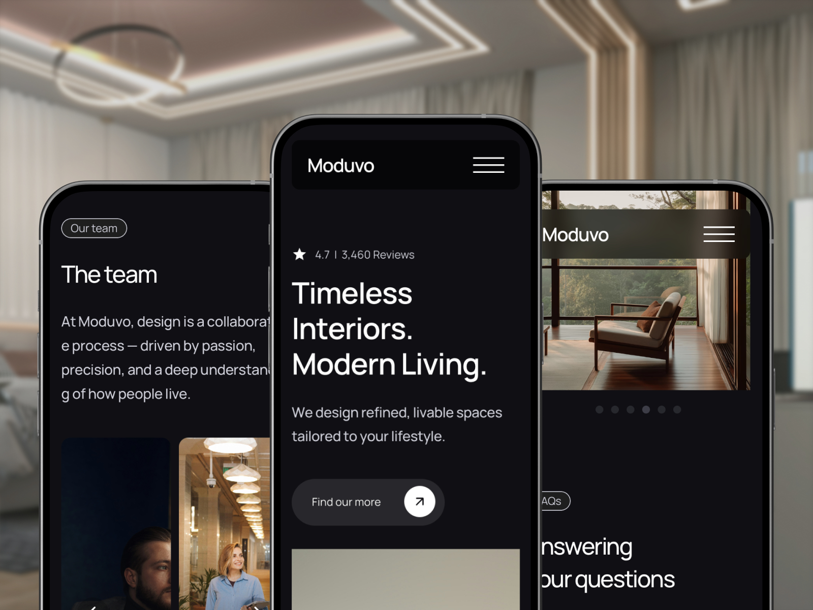 Moduvo — Free Architecture Framer Template preview
