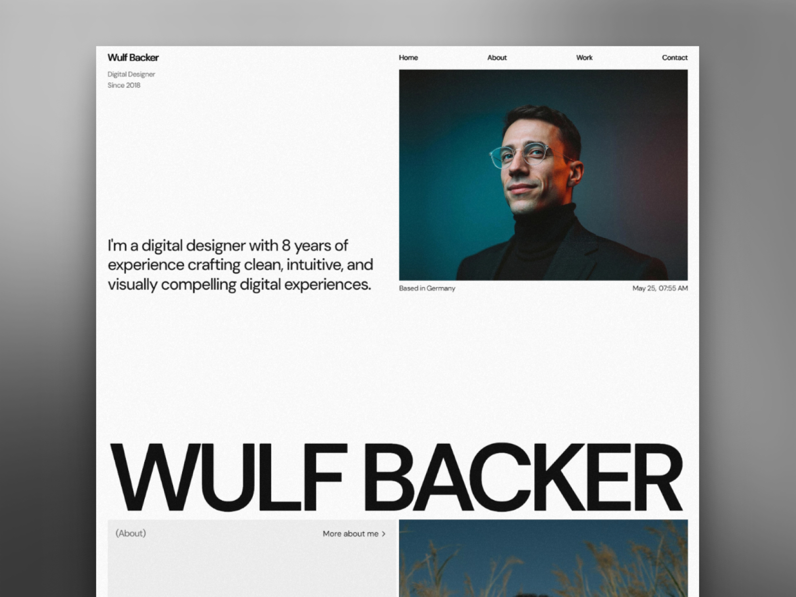 Montanaa: Free Personal Website Template by Akin &amp; Ed — Free Portfolio Framer Template preview